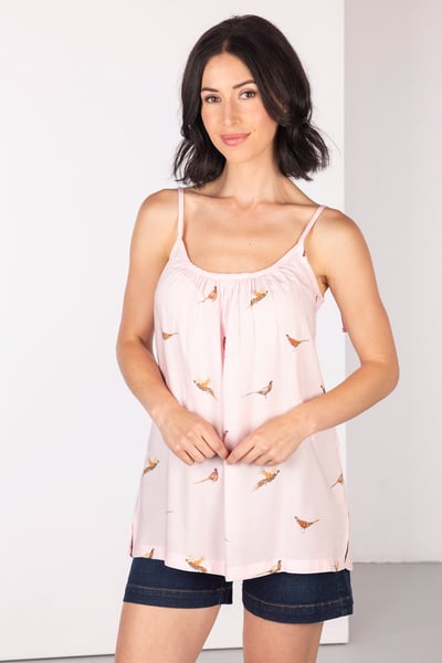 Damen Floaty Vest Top - Wistow II - Fasanenrosa