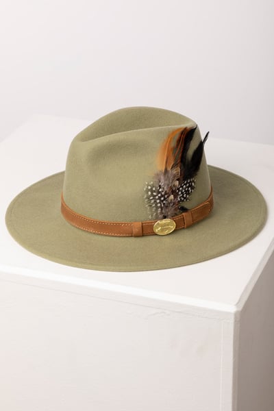 Damen Wollfilzhut - Danby - Moos