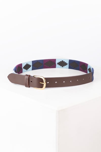 Polo Belts - Askwith - Navy/Soft Blue/Berry