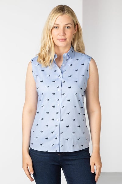 Chemise sans manches pour femme - Audrey II - Cheval bleu