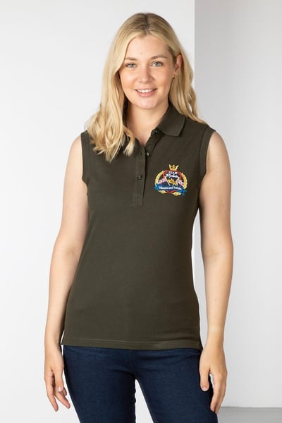 Ärmelloses Damen-Poloshirt Charlie - Olive