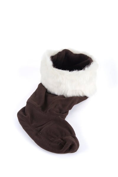 Ladies Fur Boot Liners - White/Totem