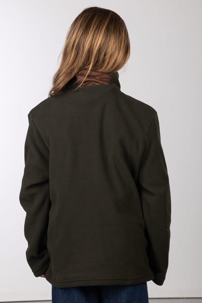 Kids Overhead Pheasant Fleece - Kelk - Dark Khaki