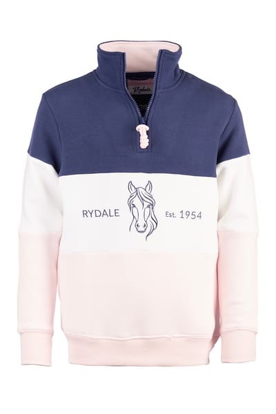 Girls Sweatshirt - Byland II - Horse Denim/White/Soft Pink