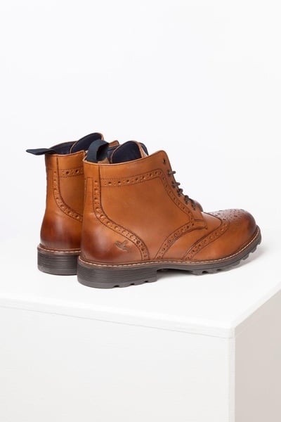 Brogue-Schnürstiefel für Männer - Millington II - Bräunen
