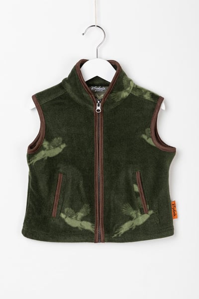 Toddler Fleece Gilet - Pheasant Print