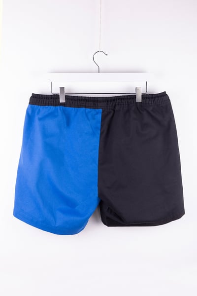 Men's Quartered Rugby Shorts - Ganton - Blue/Black