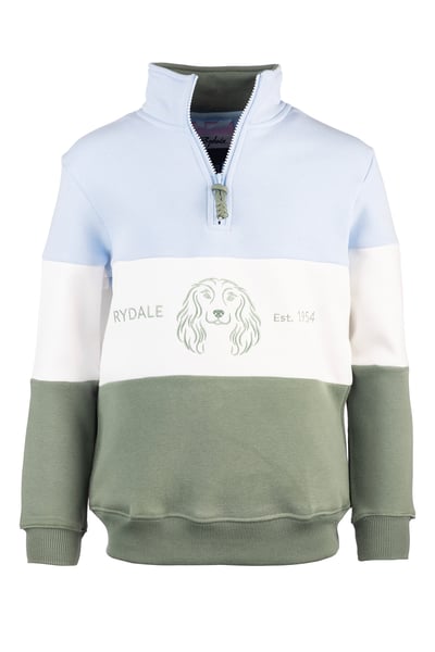 Girls Sweatshirt - Byland II - Spaniel Soft Blue/White/Thyme