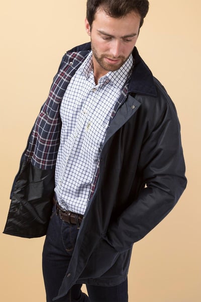 Veste Wax Classique Homme - Marine