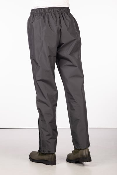 Ladies Waterproof Overtrousers - Dark Grey/Silver