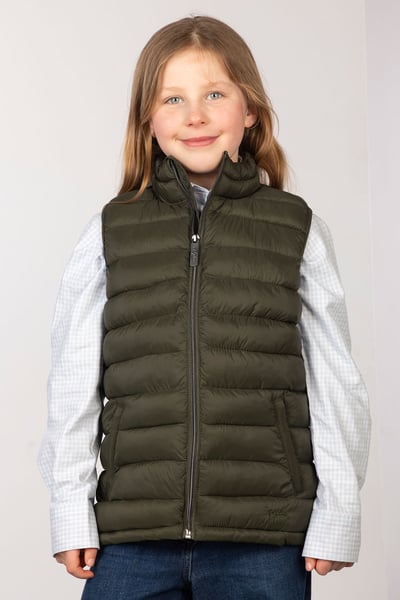 Kid's Padded Gilet - Runswick Bay - Khaki