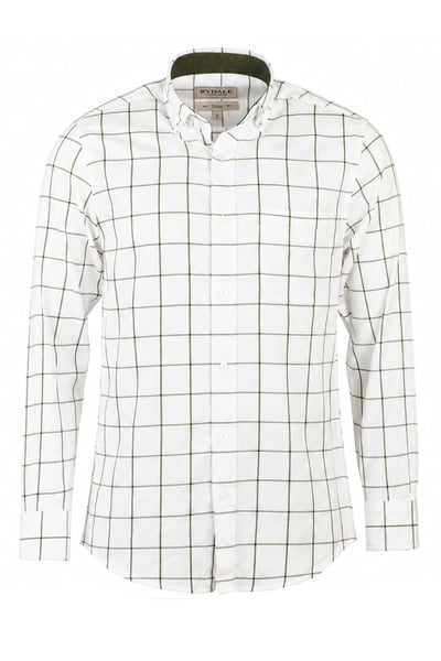 Men's Cotton Twill Country Shirt - Ilkley Dark Olive