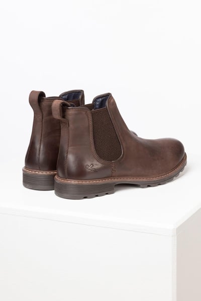 Men's Leather Chelsea Boots - Sledmere - Waxy Brown