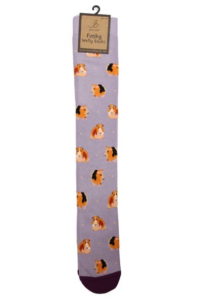 Funky Wellie Socks - Guinea Pigs