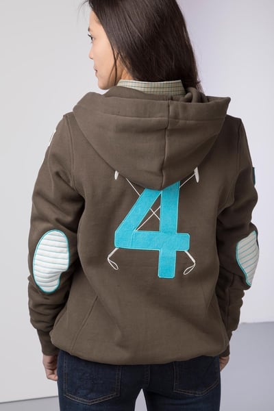 Damen Polo Club Hoody - Rinde