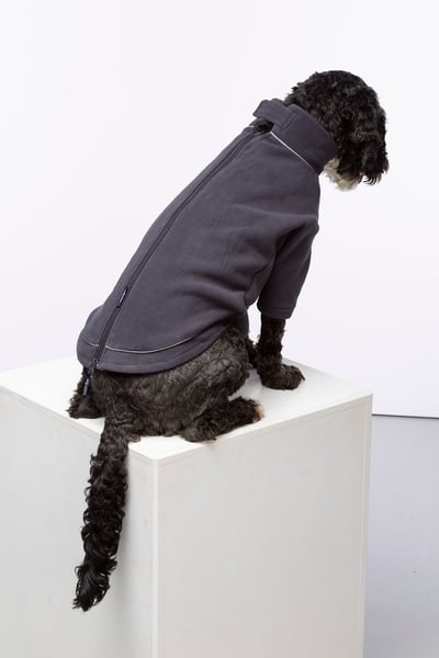 Fleece Dog Jumper - Yapham - Charcoal