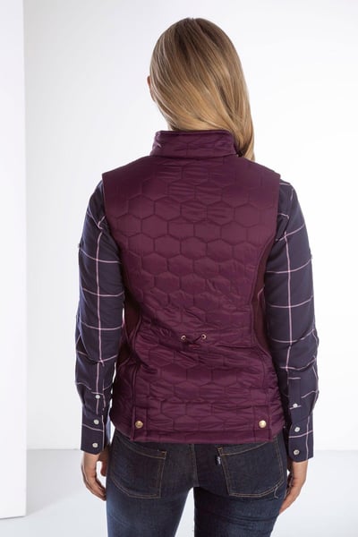 Ladies Quilted Gilet - Wrelton II - Berry