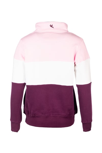 Damen Sweatshirt - Byland - Kuhsorbet/Weiß/Beere