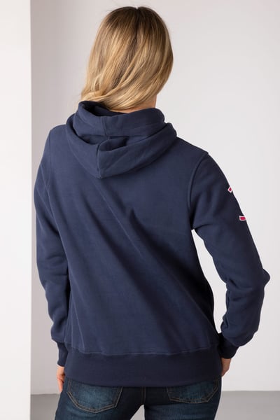 Ladies Emblem Overhead Hoody - Navy