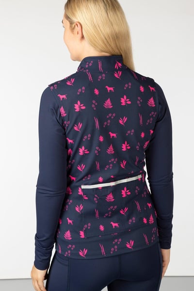 Gilet de sport à motifs pour femmes - Skerne - Randonneur Marine