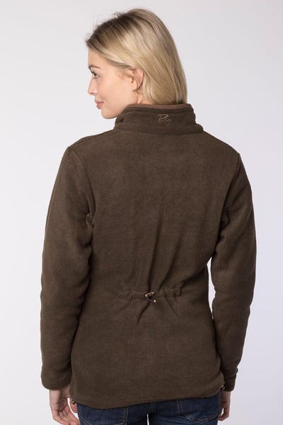 Ladies Huggate Fleece Jacket - Bark