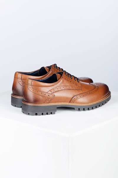 Men's Brogue Shoe - Millington III - Tan