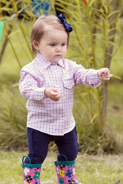 Country Girls Check Shirts - Pink