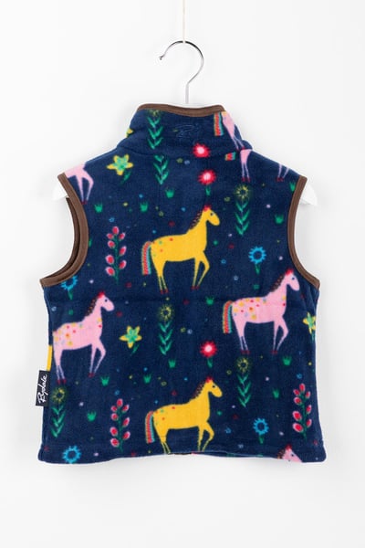 Toddler Fleece Gilet - Horsey