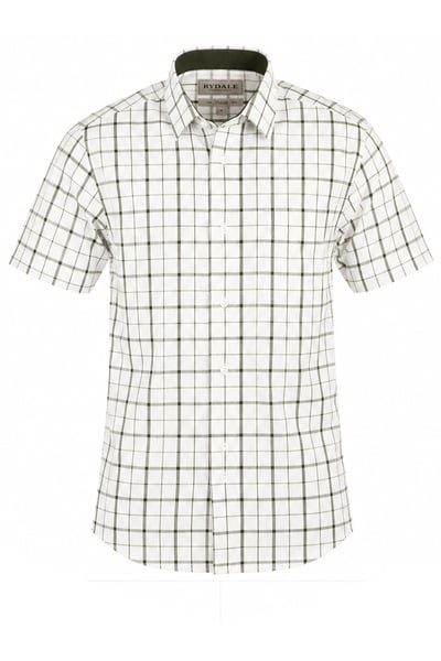 Men's Short Sleeve Country Shirt - Thirsk Dark Olive