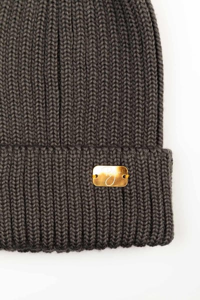 Damen Bommelmütze - Bella - Eisen