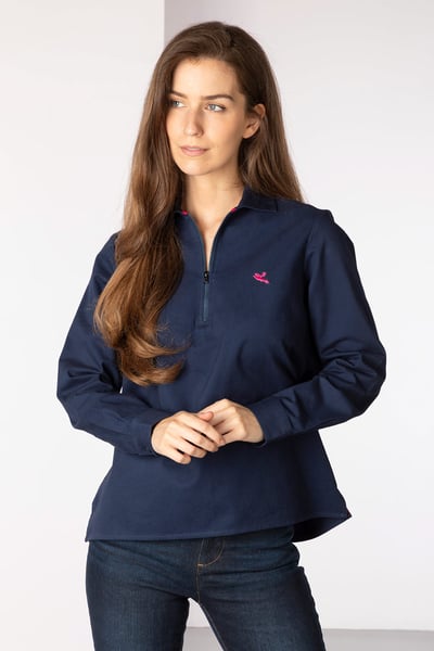 Ladies Quarter Zip Deck Shirt - Kirby