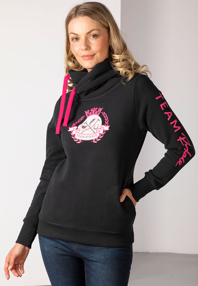 Ladies Cross Neck Hoody