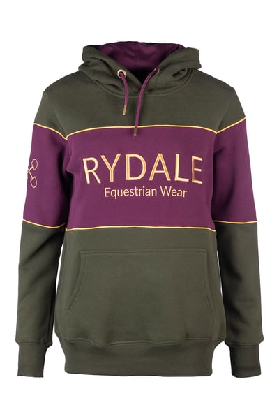 Ladies Snaffle Hoody - Byland - Dark Olive/Dark Berry