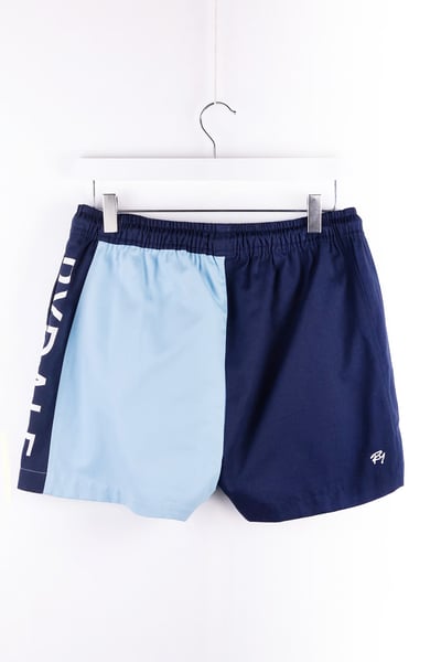 Ladies Rugby Shorts - Muston - Navy/Pale Blue