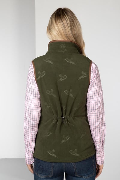 Ladies Pheasant Fleece Gilet - Haxby - Khaki