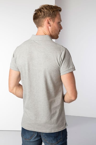 Men's Fordon III Emblem Polo Shirt - Marl Grey