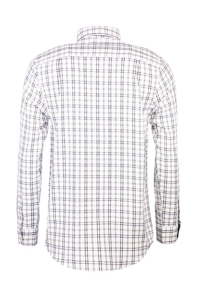 Men's Cotton Twill Country Shirt - Harrogate Dark Navy/Olive