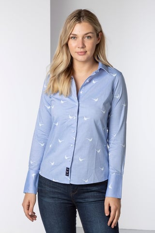 Ladies Oxford Cotton Printed Shirts