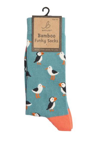 Ladies Bamboo Funky Socks - Seagull
