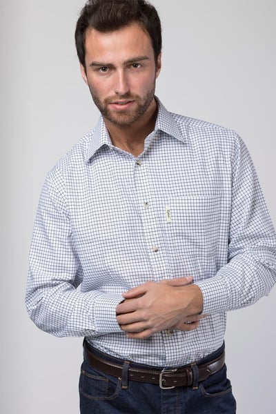 Country Check Shirt für Herren - Markttag - Markt Dark Navy