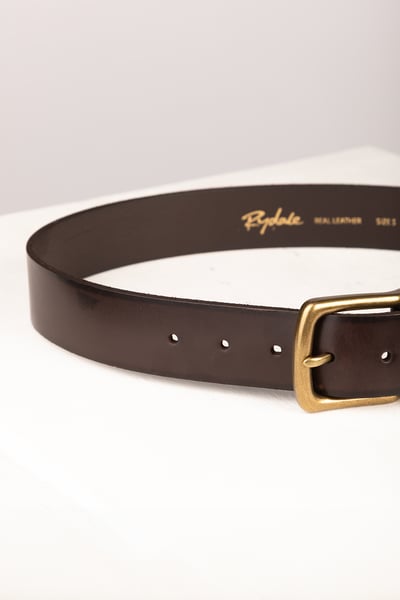 Men's Leather Jeans Belt - Kiplin - Brown