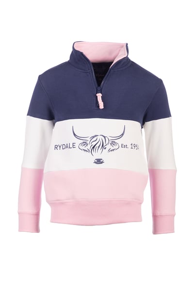 Kids Sweatshirt - Byland - Cow Denim/White/Sorbet