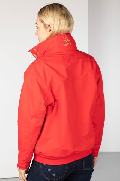 Ladies Emblem Bomber Jacket - Cherry