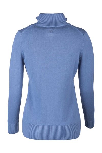 Damen-Pullover mit Viertelreißverschluss - Ellie - Denim