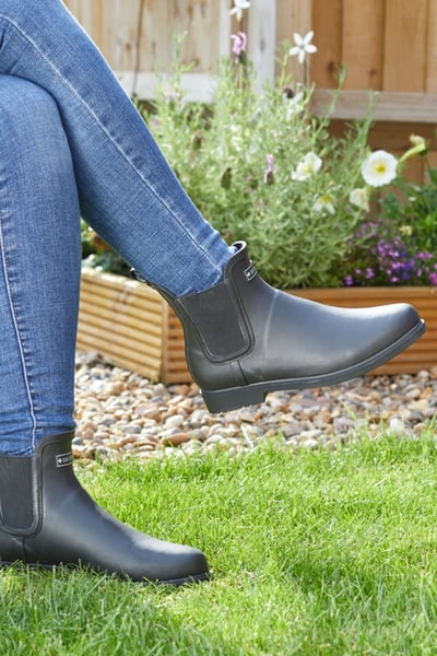 Briers Rubber Chelsea Boots - Black