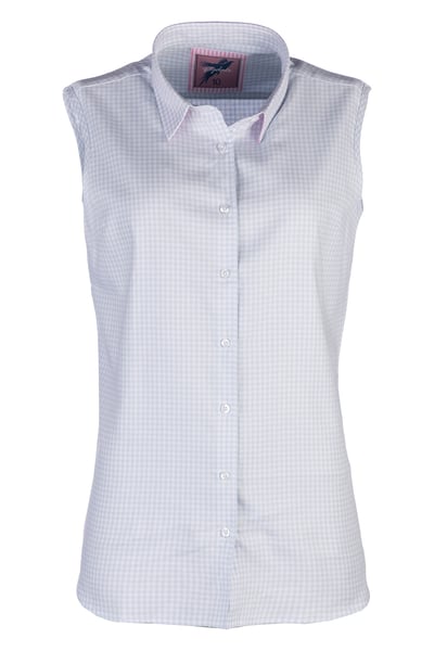 Ladies Sleeveless Country Shirt - Poppy - Poppy Blue