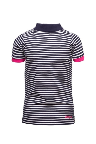 Kids Polo Shirt - Navy/White