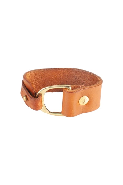 Ladies Stirrup Bracelet - Tan