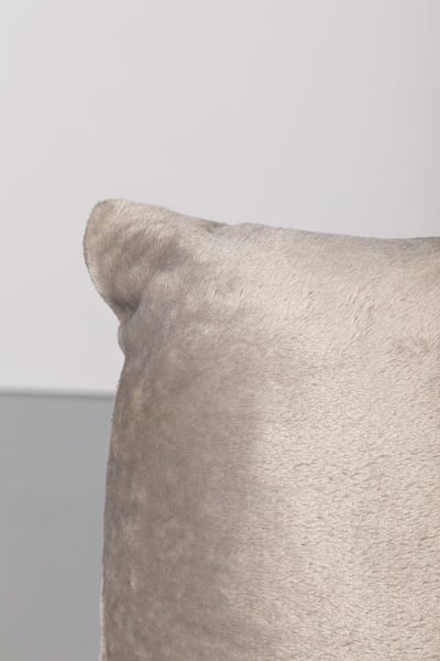Cowlam Fleece Cushion Cover - Silver