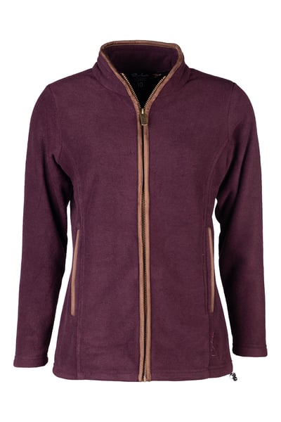 Ladies Huggate Fleece Jacket - Dark Burgundy